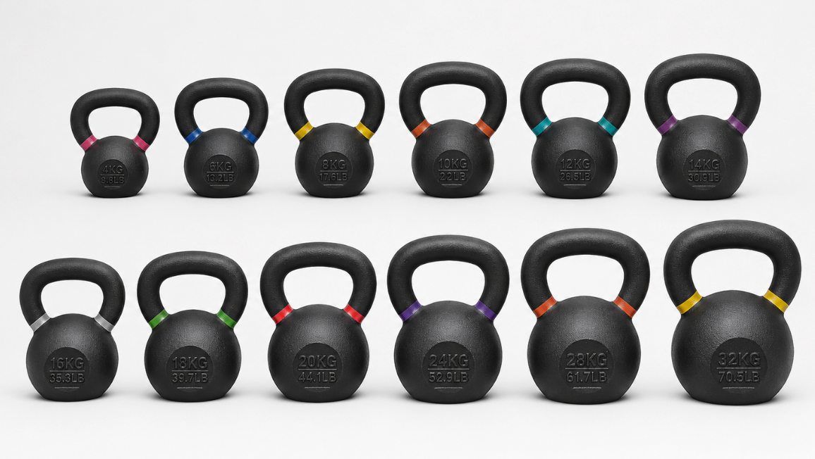 PT studio setup — kettlebell range